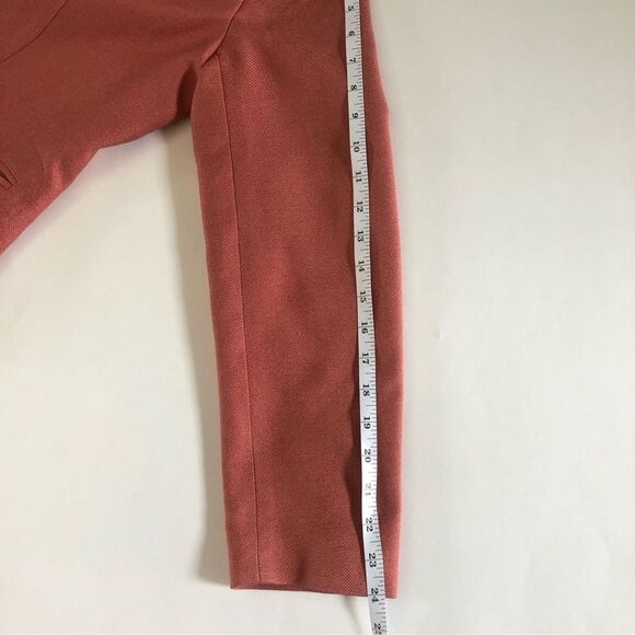 VTG TALBOTS Y2K 10 Orange Silk Wool Blazer Office Corp Core Academia Career Fall - Picture 16 of 16